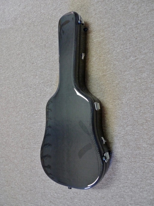 Karura Dreadnought Guitar Carbon Fiber Flight Case Carbon/Blue Gray