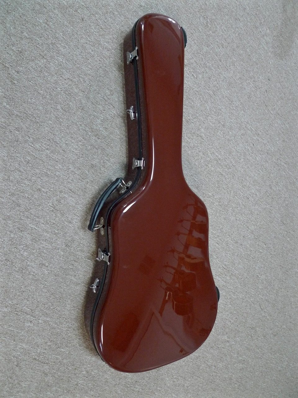 Karura Dreadnought Guitar Carbon Fiber Flight Case Cocoa Brown/Royal